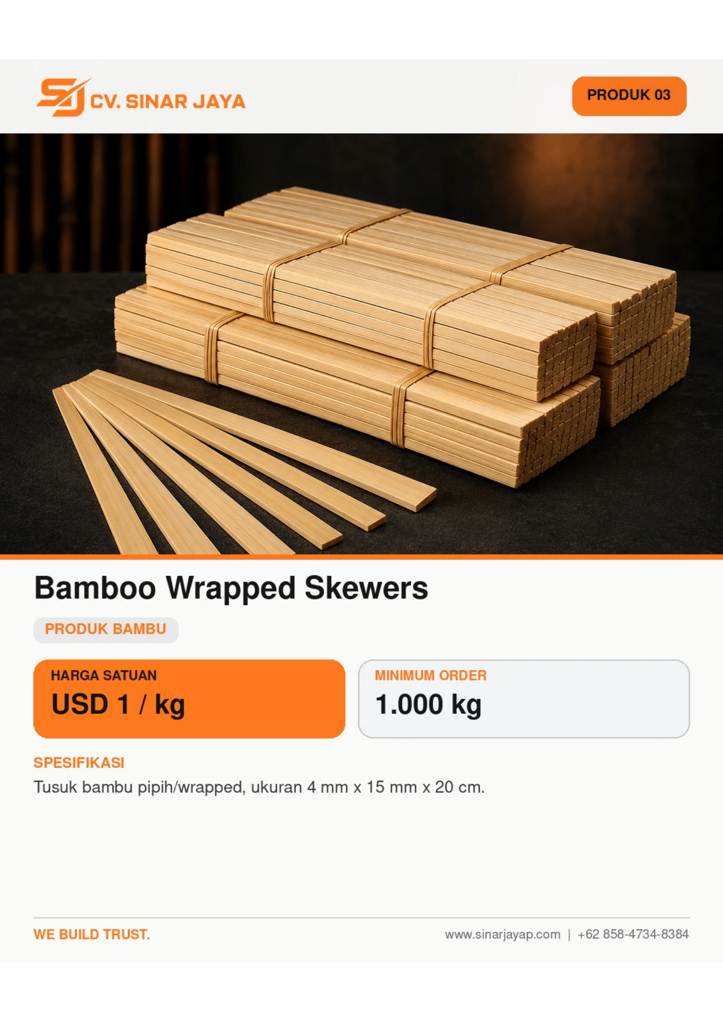 Bamboo Wrapped Skewers