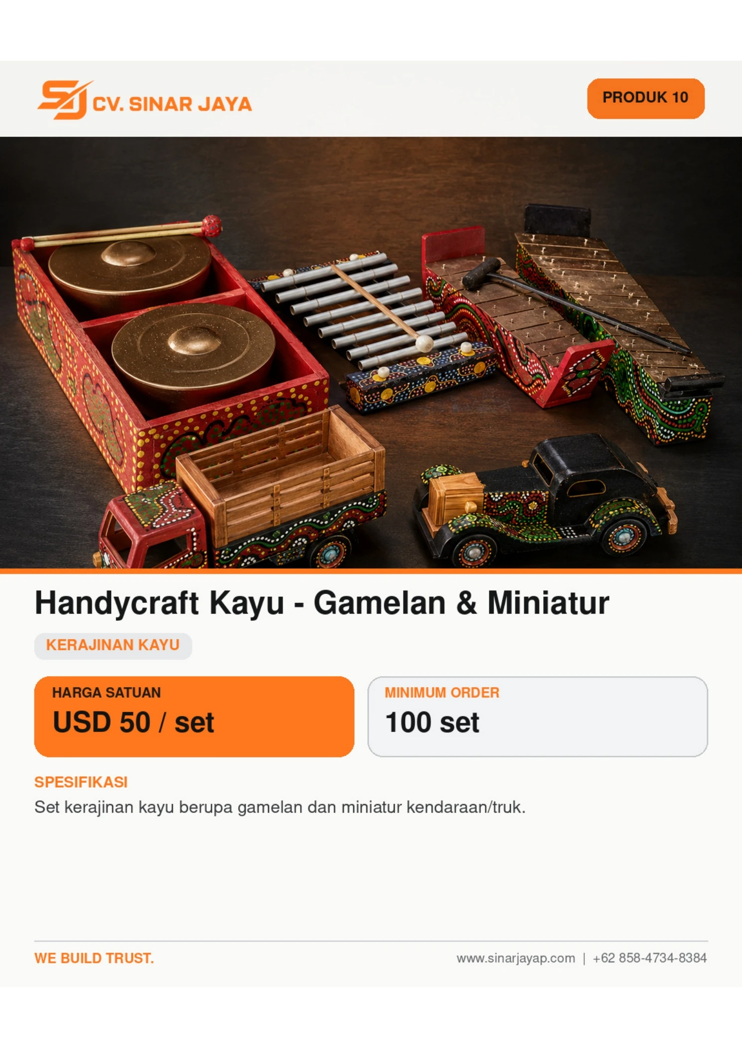 Handycraft Kayu – Gamelan & Miniatur