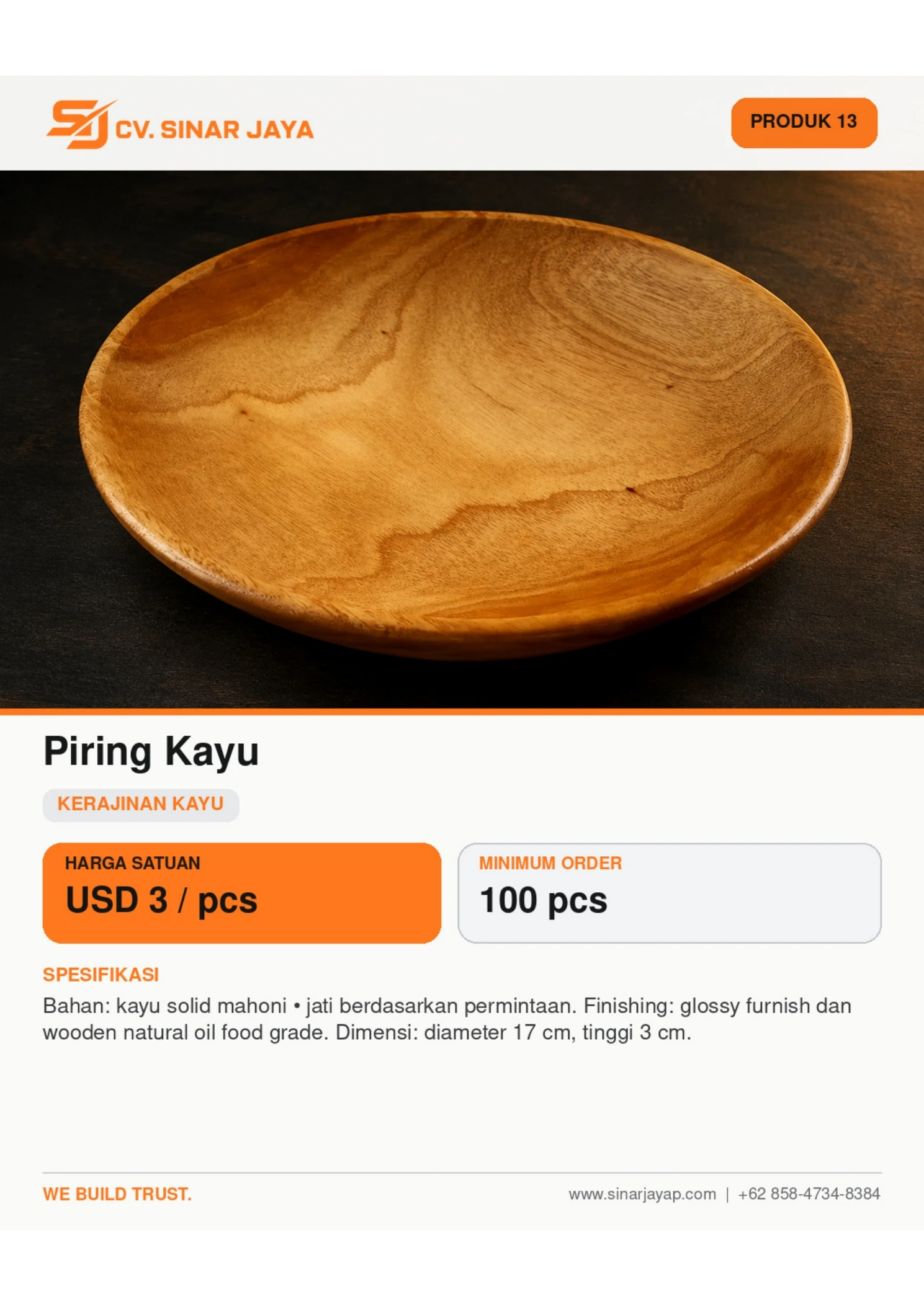 Piring Kayu