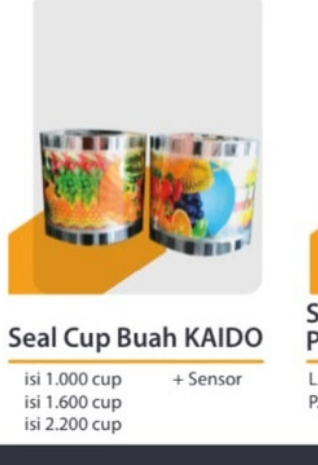 Seal Cup Buah Kaido